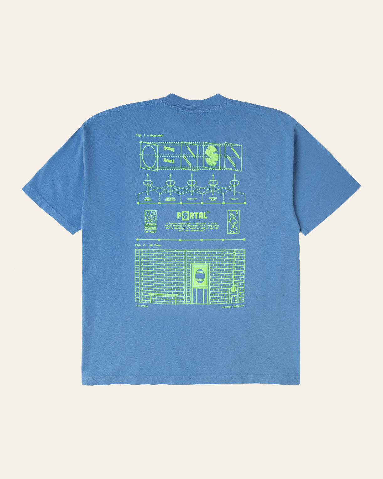 P0RTAL Tee - Sky